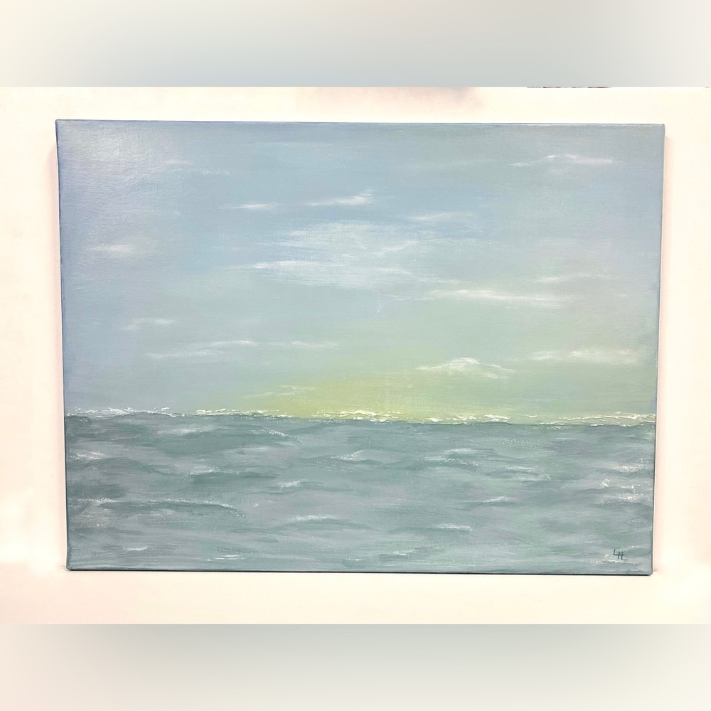 Original Textured Acrylic Abstract Landscape Painting 18x24x5/8 Stretched Canvas - Picture 8 of 10
